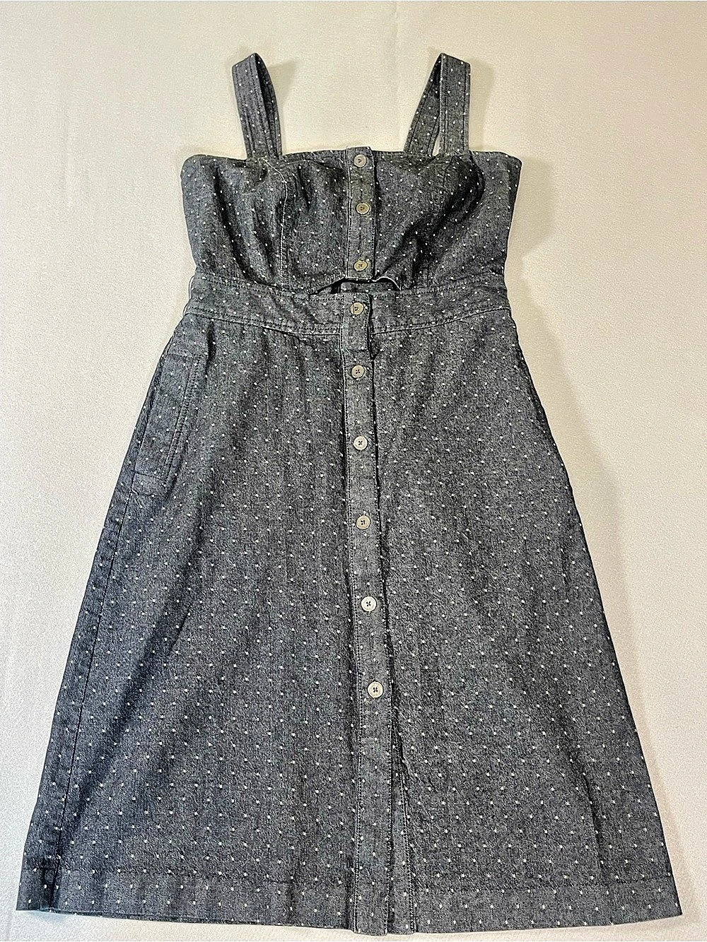 Rachel Rachel Roy Polka Dot Cutout Button Front Midi Dress Size 6 - Picture 1 of 10